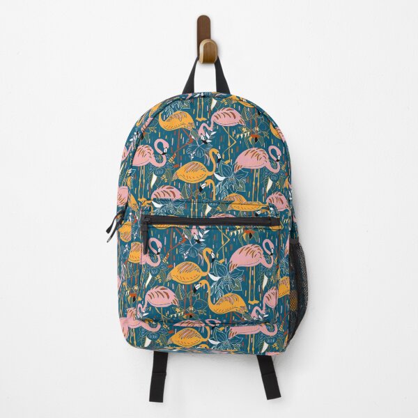 Item preview, Flamingos On Blue designed and sold by TigaTiga.