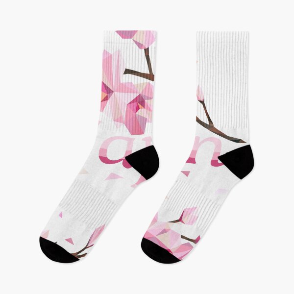 Item preview, Geometric Japan - Sakura Cherry Blossoms on White Background designed and sold by XOOXOO.