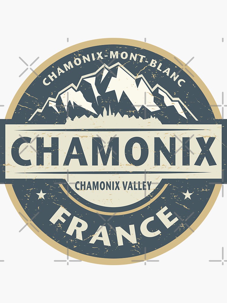 Thumbnail 3 of 3, Sticker, Chamonix, France designed and sold by studio838.