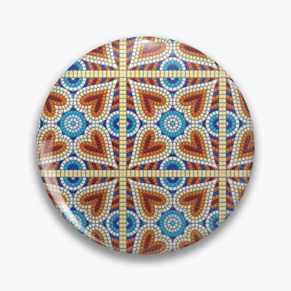 Item preview, Turkish tile flower designed and sold by Delicarte.