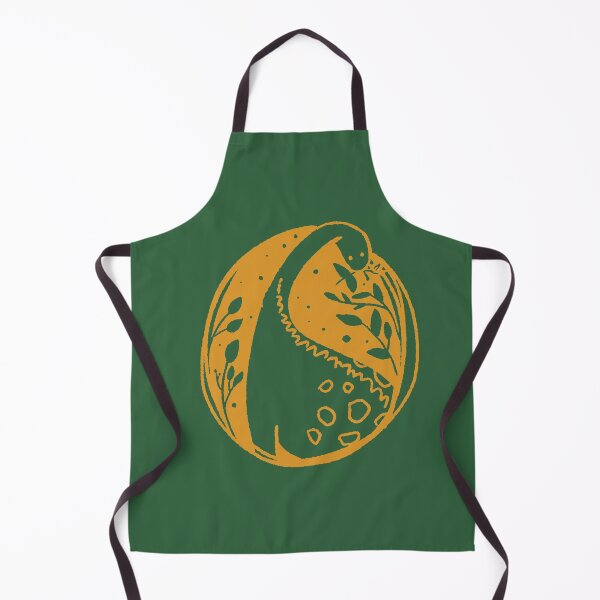 Item preview, Golden Long Neck Diplodocus Dinosaurs Eating Leaves designed and sold by kbircham.