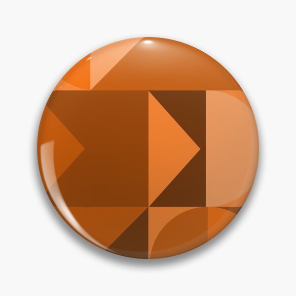 Item preview, Retro Geometric Shapes Pattern in Burnt Orange and Terracotta designed and sold by JuneJournal.