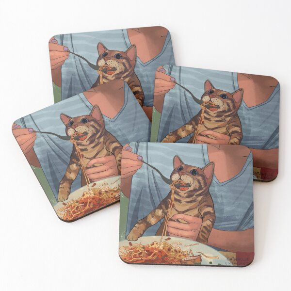 Item preview, Spaghetti Cat: Day 25 of drawing cats designed and sold by emwheezie.