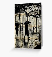 paris metro Greeting Card