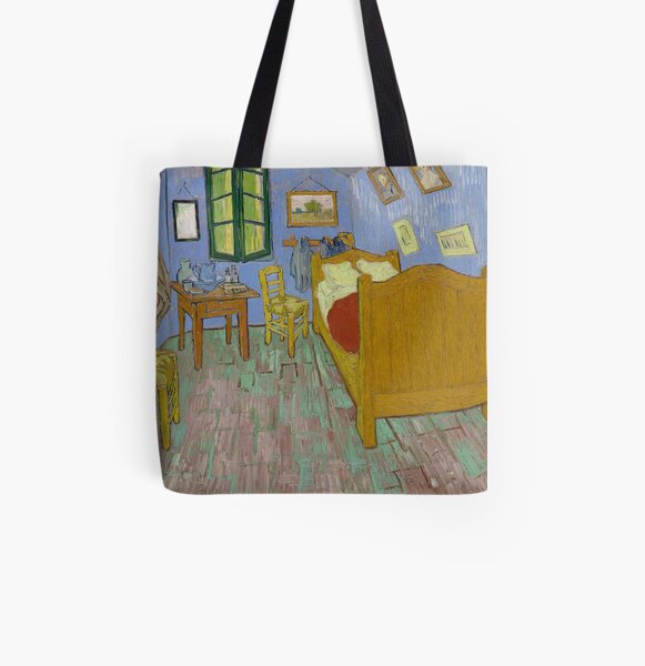 Vincent van Gogh: The Bedroom (Chicago Institute) All Over Print Tote Bag