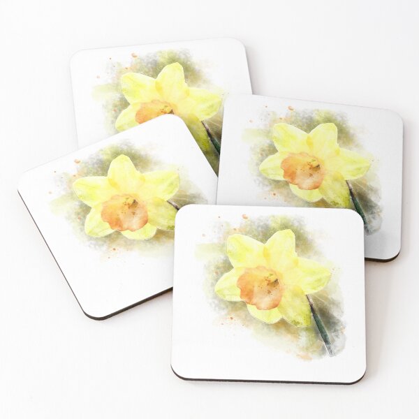 Item preview, daffodil in gentle watercolour designed and sold by GeoffBeattie.