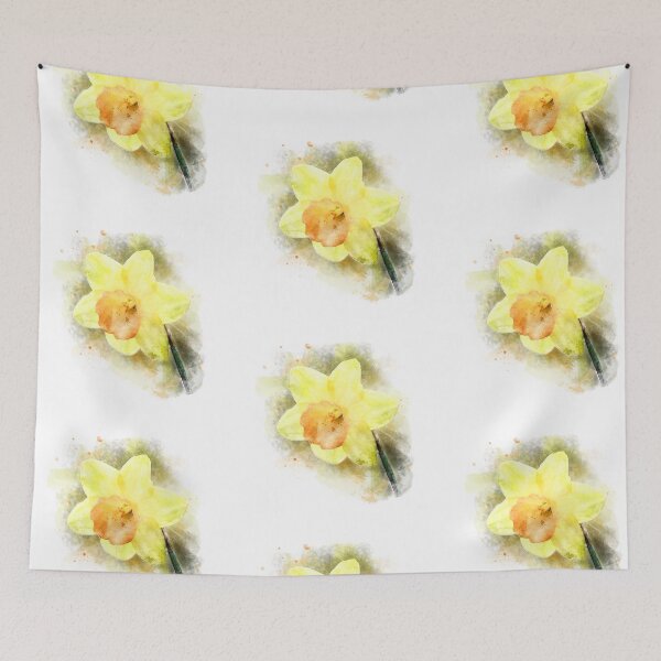 Item preview, daffodil in gentle watercolour designed and sold by GeoffBeattie.