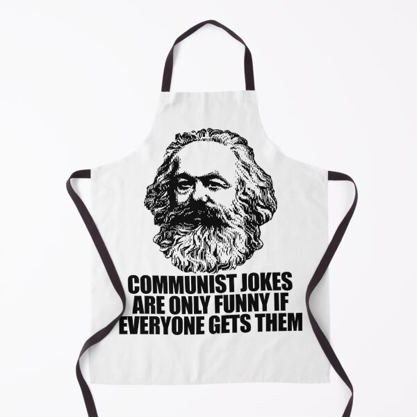 Item preview, COMMUNIST JOKES ARE ONLY FUNNY IF EVERYONE GETS THEM Karl Marx Funny Marxist Communism Meme  designed and sold by starkle.