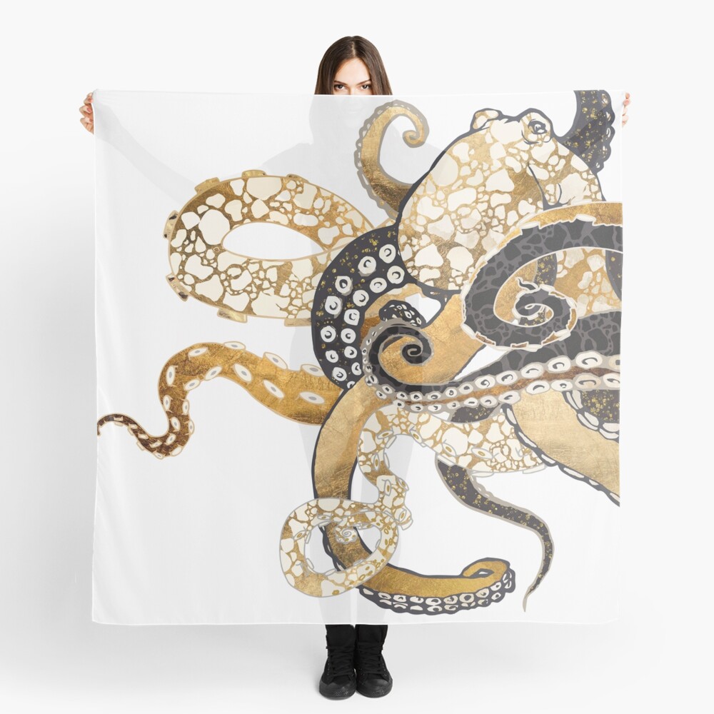 Metallic Octopus Scarf