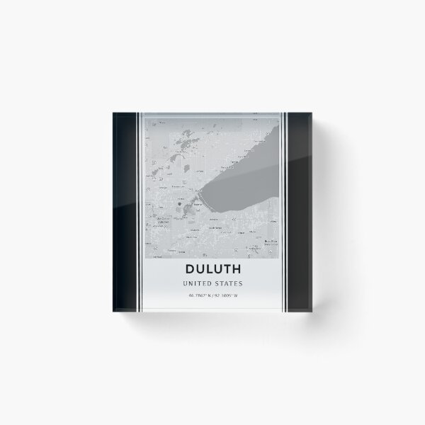 Item preview, Duluth Minnesota City Map and Coordinates designed and sold by Emily Designs.