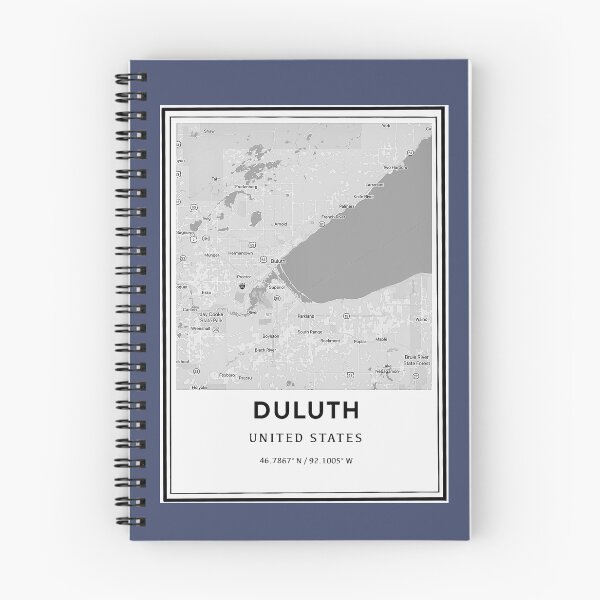 Item preview, Duluth Minnesota City Map and Coordinates designed and sold by Emily Designs.