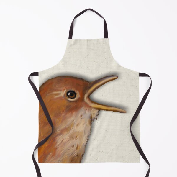 Item preview, Wren Bird With Wide Open Beak, Wildlife Art designed and sold by JoyfulWhimsy.