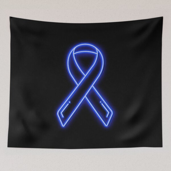 Item preview, Royal Blue Neon Awareness Ribbon designed and sold by Elle  Hazlett.