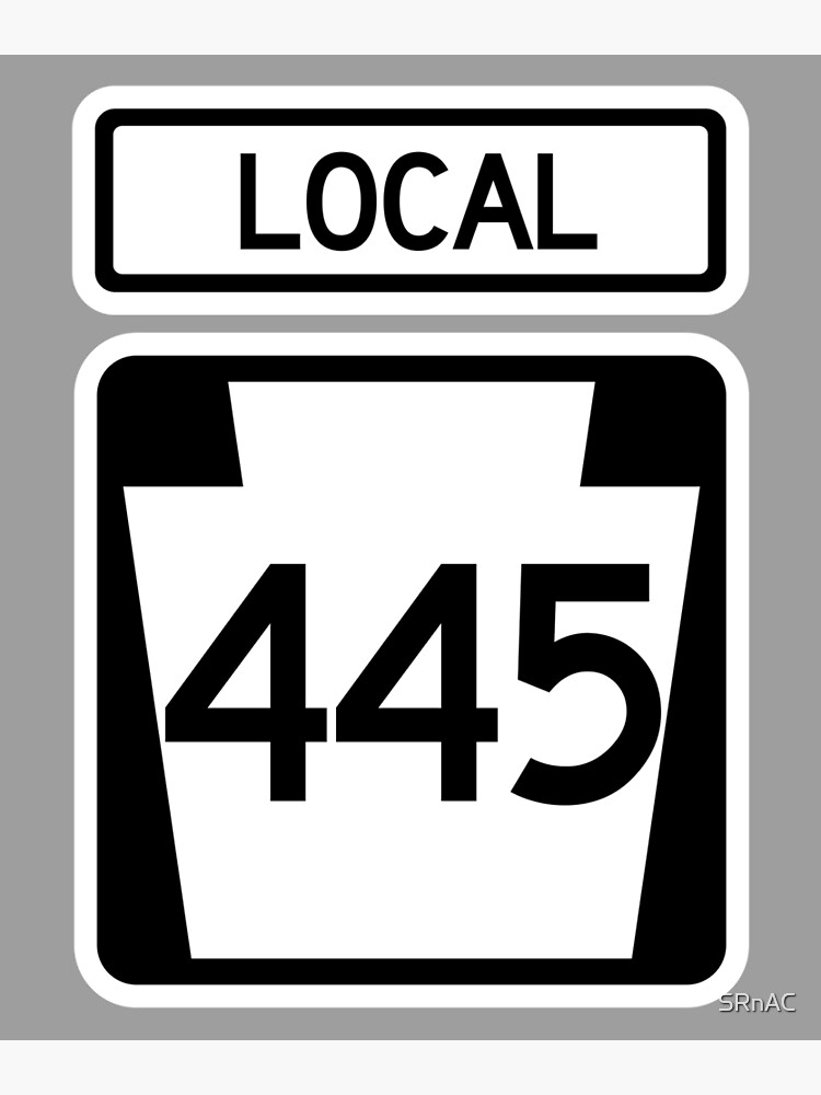 pennsylvania-state-route-445-area-code-445-poster-for-sale-by-srnac