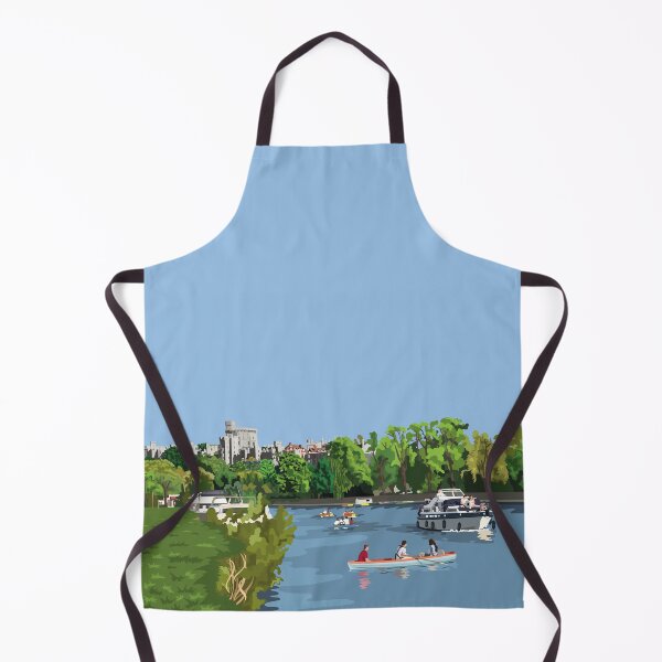 Item preview, Boating On The River Thames In Front of Windsor Castle designed and sold by Annalisa-Jones.