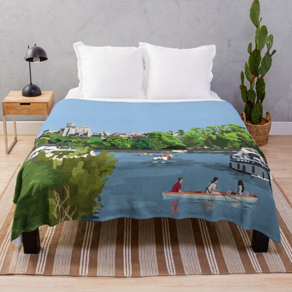 Item preview, Boating On The River Thames In Front of Windsor Castle designed and sold by Annalisa-Jones.