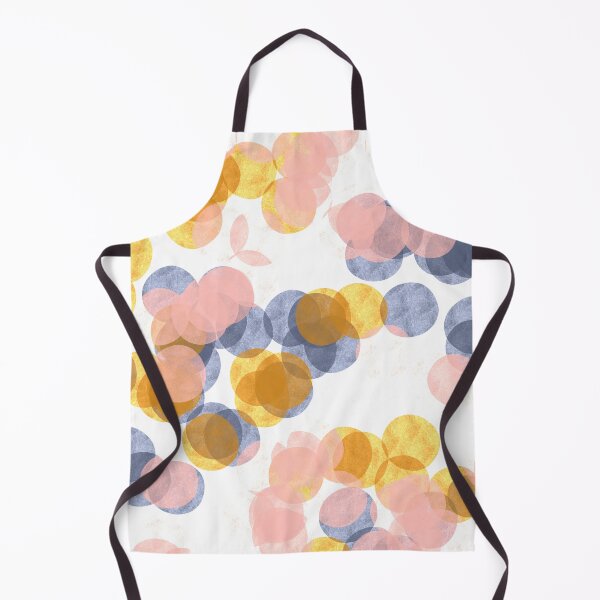 Item preview, Confetti Watercolor Dots in Navy, Blush, and Mustard Yellow designed and sold by JuneJournal.