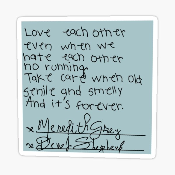 Post-it Grey's Anatomy Sticker