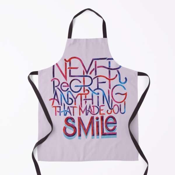 Item preview, Never regret anything that made you smile designed and sold by BananiLettering.