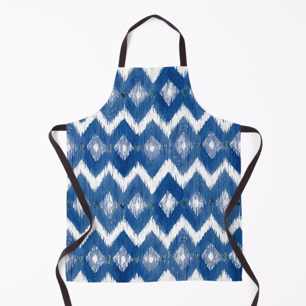 Item preview, Indigo Blue Ikat Pattern designed and sold by Lynnea Washburn.