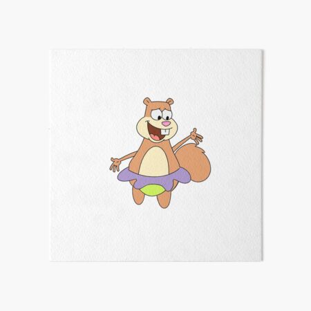 Fat sandy cheeks! Art Board Print
