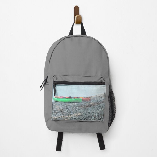 Item preview, Orange and Green Kayaks designed and sold by Leslie Montgomery Art.