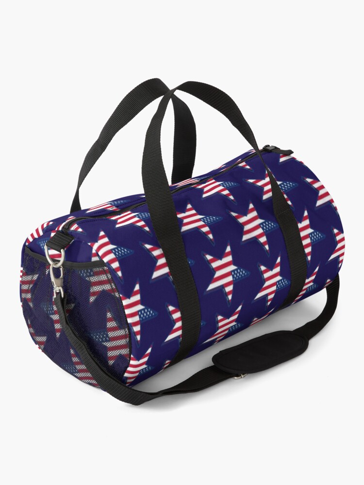 "USA girly American Flag star red white blue patriotic" Duffle Bag by lfang77 Redbubble