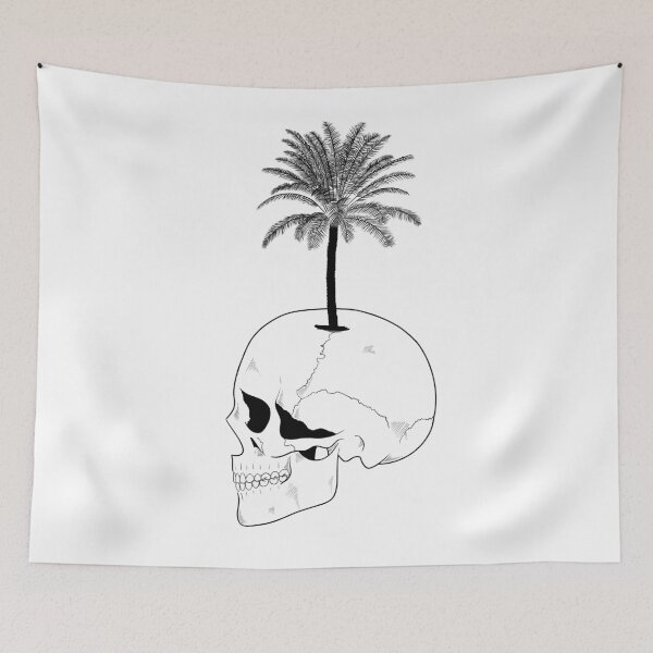 Item preview, Palm Tree Skull designed and sold by BadTypeCo.