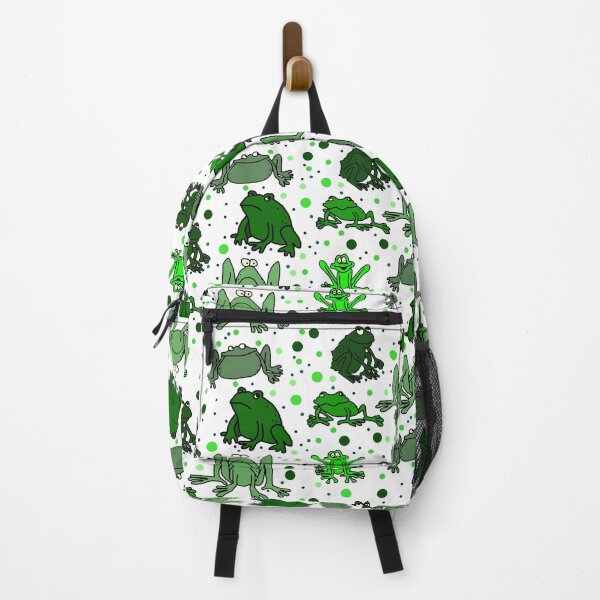 Item preview, Funny Green Frog Cartoon With White Background designed and sold by jaggerstudios.