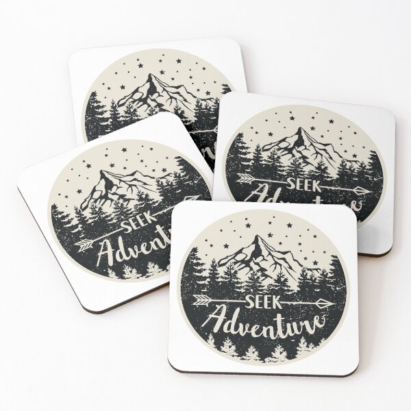 Item preview, Seek Adventure distressed graphic designed and sold by CompassandCrate.