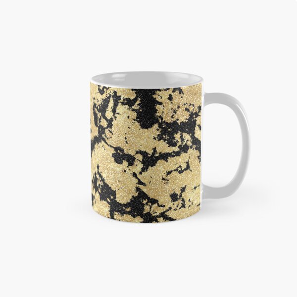 Item preview, Trendy Modern Gold Black Glitter Marble Image designed and sold by InovArtS.