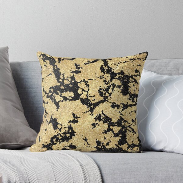 Item preview, Trendy Modern Gold Black Glitter Marble Image designed and sold by InovArtS.