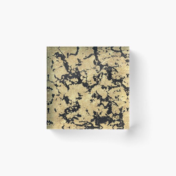 Item preview, Trendy Modern Gold Black Glitter Marble Image designed and sold by InovArtS.