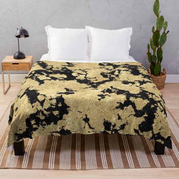Item preview, Trendy Modern Gold Black Glitter Marble Image designed and sold by InovArtS.