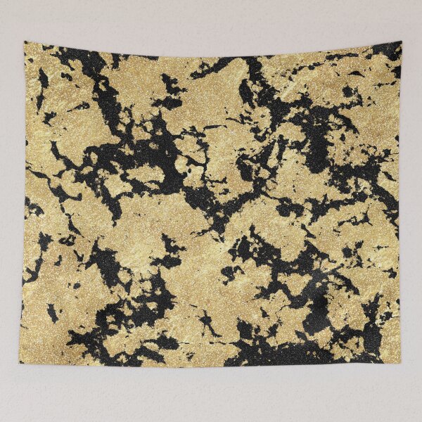 Item preview, Trendy Modern Gold Black Glitter Marble Image designed and sold by InovArtS.
