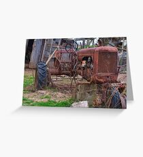 Old tractor Greeting Card