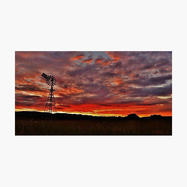 Item preview, Windmill, Sunset, Romsey designed and sold by KYLIE MCKAY.