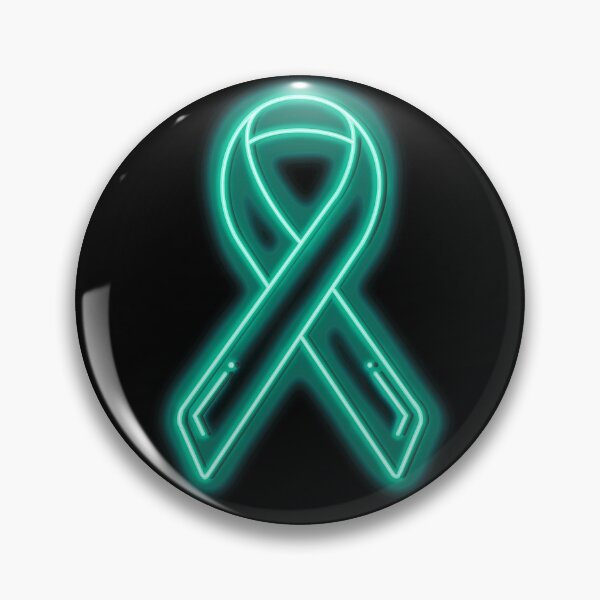 Item preview, Teal Neon Awareness Ribbon designed and sold by Elle  Hazlett.