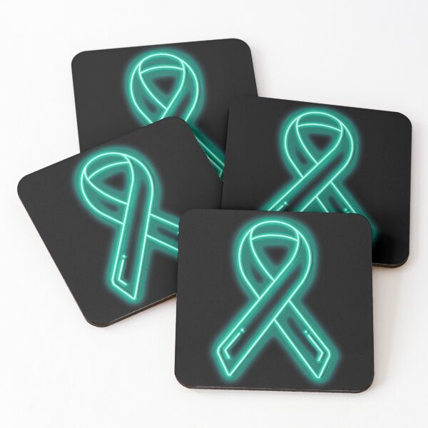 Item preview, Teal Neon Awareness Ribbon designed and sold by Elle  Hazlett.