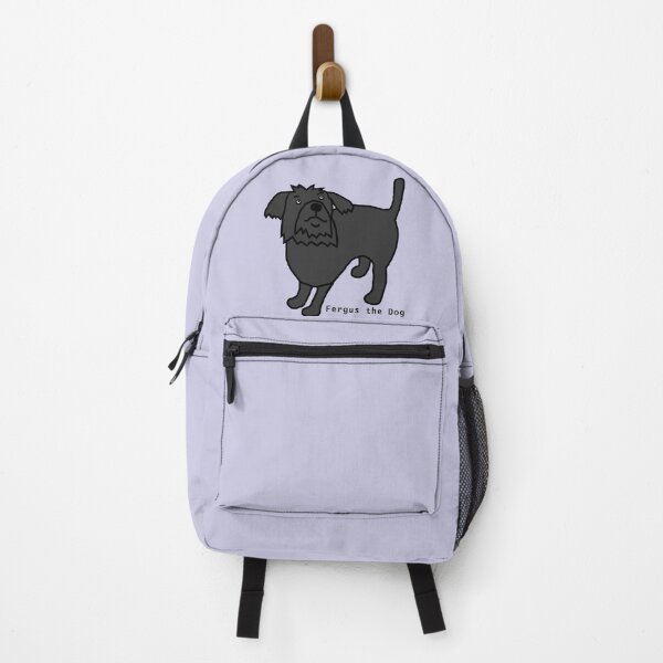 Item preview, Fergus the Dog on Ice Blue designed and sold by ellenhenry.