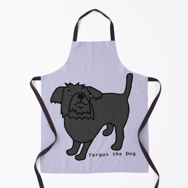 Item preview, Fergus the Dog on Ice Blue designed and sold by ellenhenry.