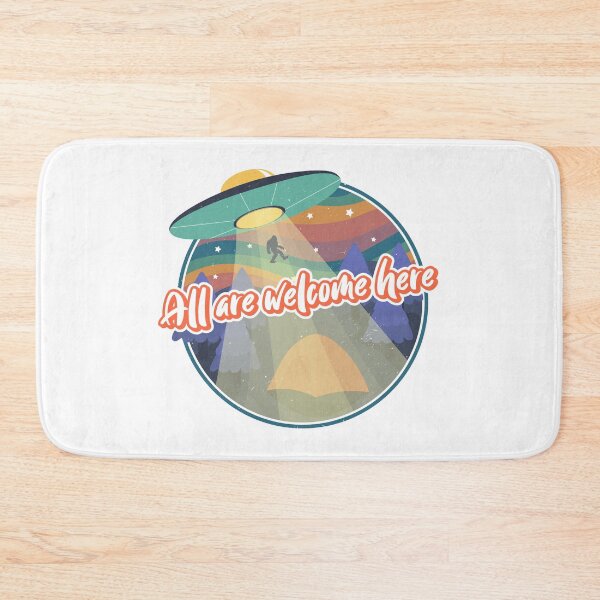 Item preview, Camp and the UFO with colorful sky designed and sold by fizi40.