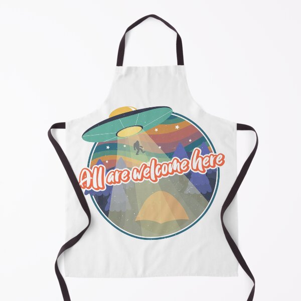 Item preview, Camp and the UFO with colorful sky designed and sold by fizi40.