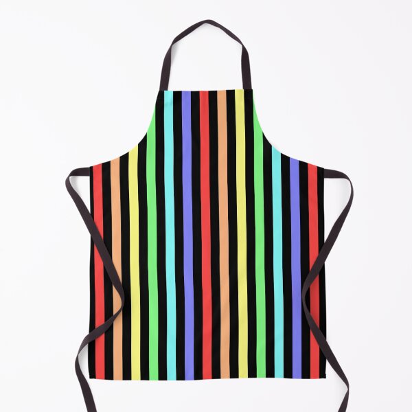 Item preview, Basic Vertical Stripes - Rainbow on Black designed and sold by TheFrostedDonut.