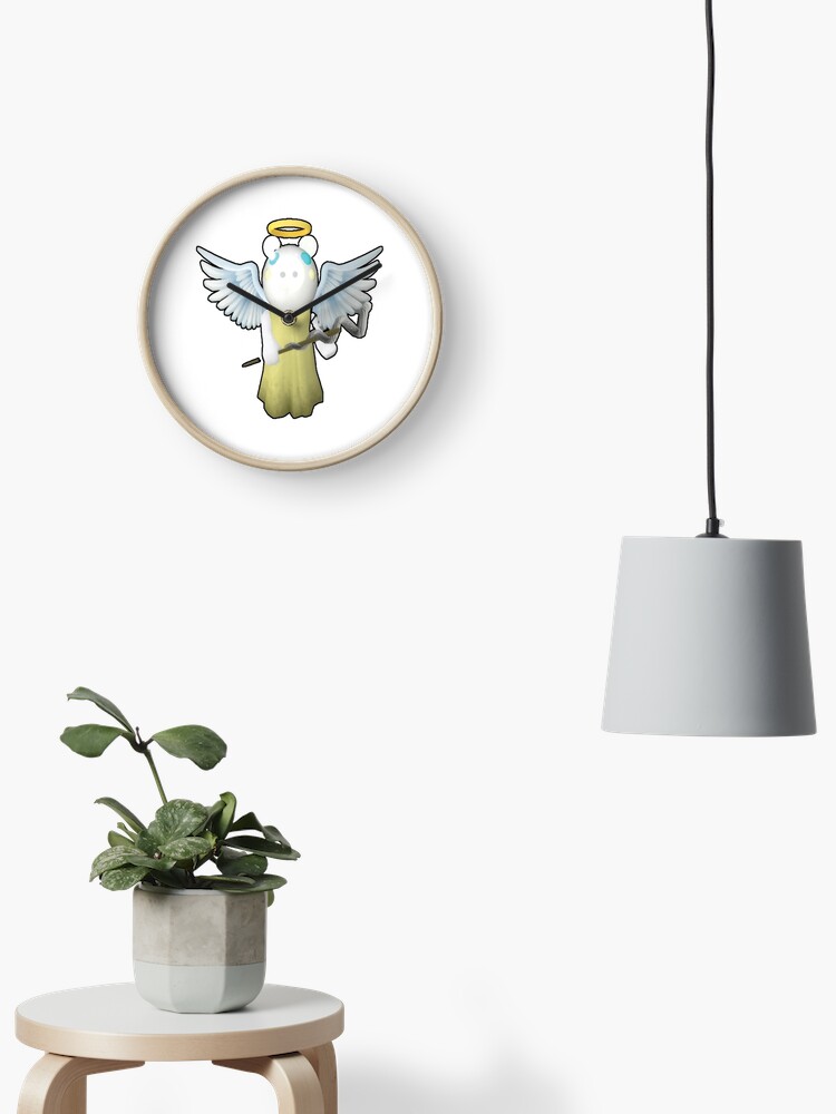 Angel Piggy Roblox Roblox Game Piggy Roblox Characters Clock By Affwebmm Redbubble - angel roblox game