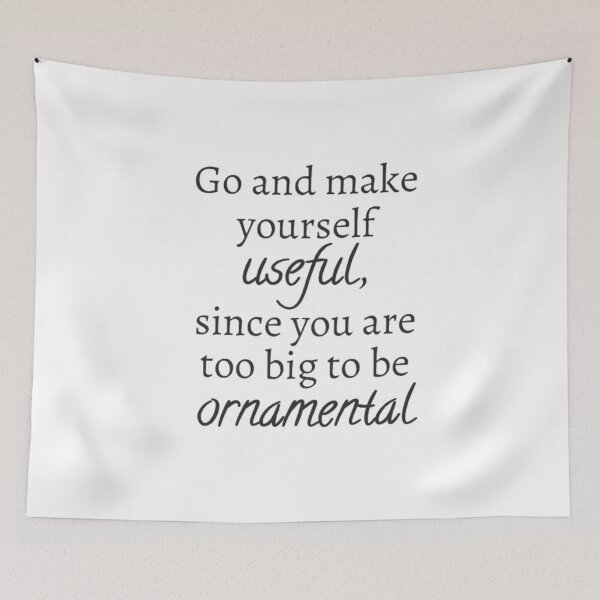 Item preview, Go and make yourself useful - Little Women book quote designed and sold by introvertcafe.