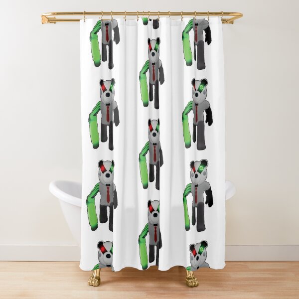 Roblox Piggy Characters Shower Curtains Redbubble - extra cannon roblox