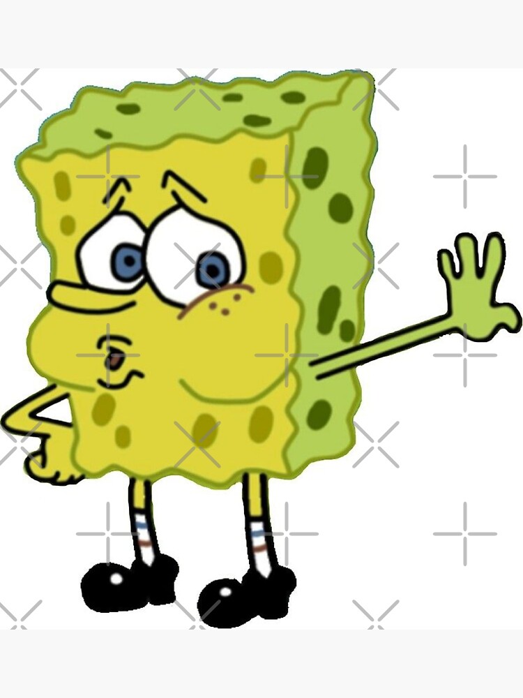 Praying on My Downfall Sad Spongebob Funny Meme Sticker by Katie