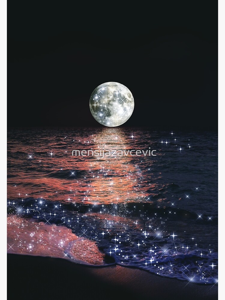 Floating in the moon's evening glow by mensijazavcevic