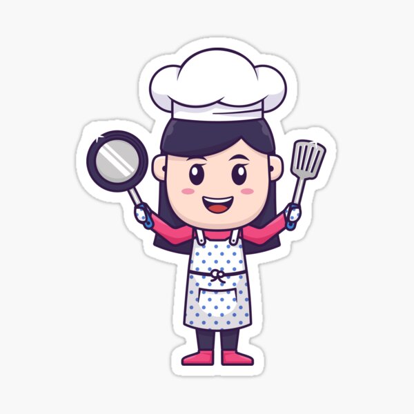 Little Chef Cooking Kids Toddlers Sticker for Sale by jaygo